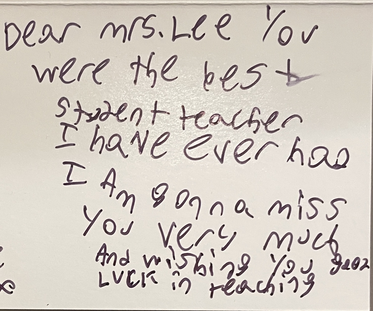 Classroom moment